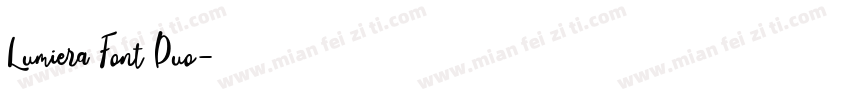 Lumiera Font Duo字体转换